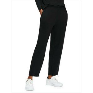 EILEEN FISHER NEW Organic Cotton Hemp Lantern Ankle Pant in Black Large